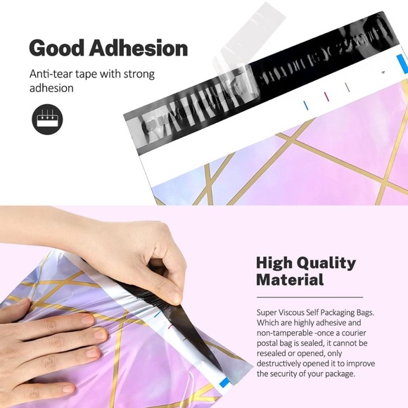 25 10X13 Poly Mailers Sky Marble Geometric Shipping Envelopes Bags PRICE FIRM - Picture 6 of 8